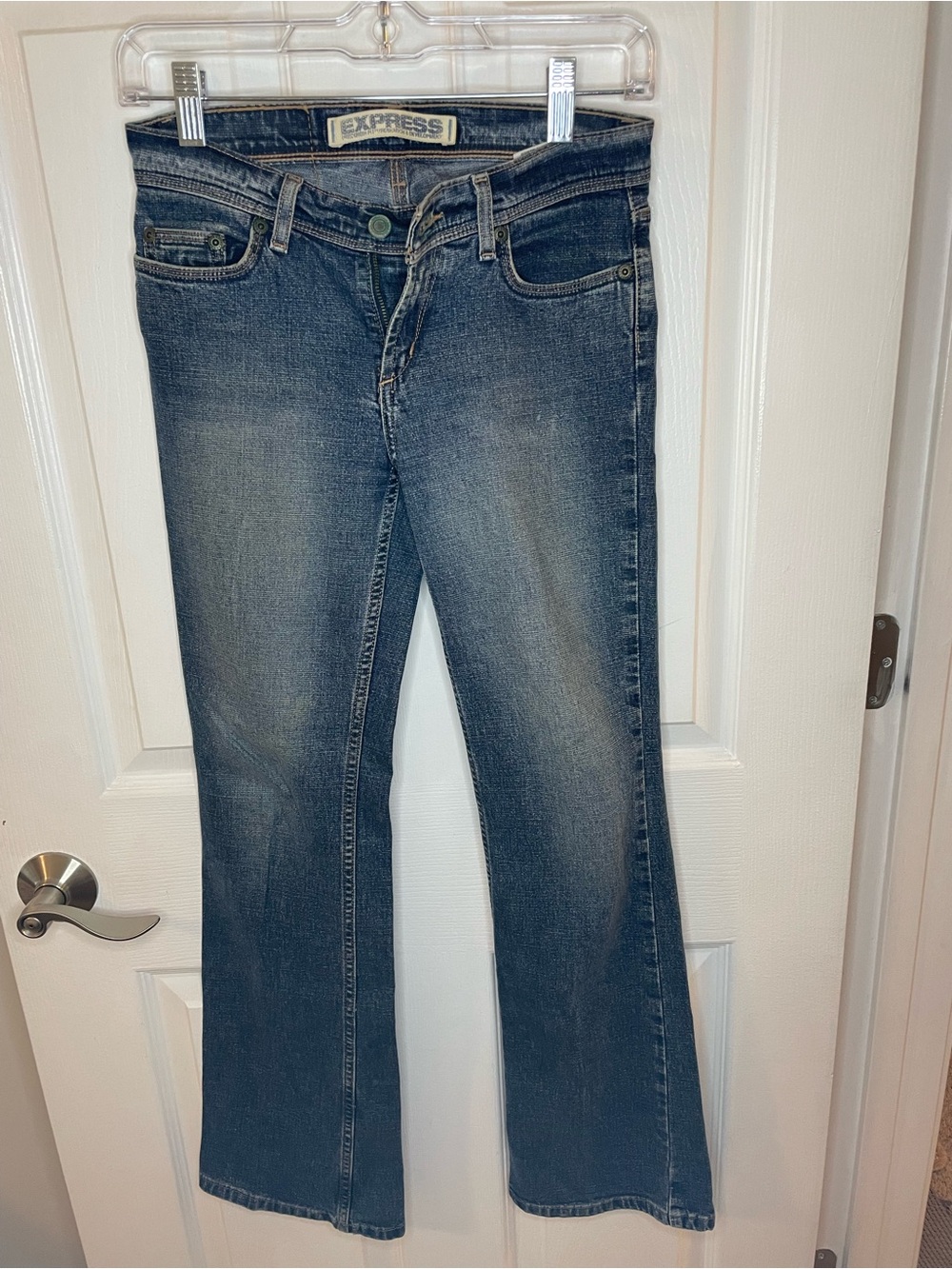 Vintage Express Women’s LowRise Bootcut Jeans in Dark Blue